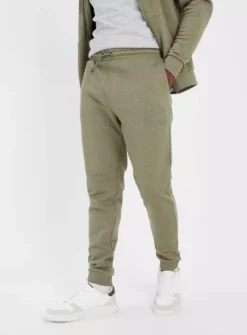 Khaki Marl Cuffed Joggers M