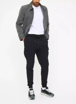 Black Cargo Joggers M 7 Black Cargo Joggers M -UMBO Clothing Shop tuc143654554 Black R Z001A
