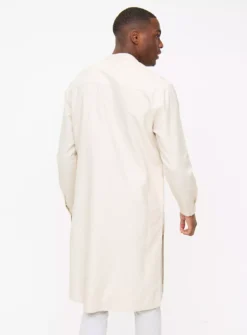 Ecru Textured Cotton Kurta XXXXL -UMBO Clothing Shop tuc143680816 Cream R Z005A