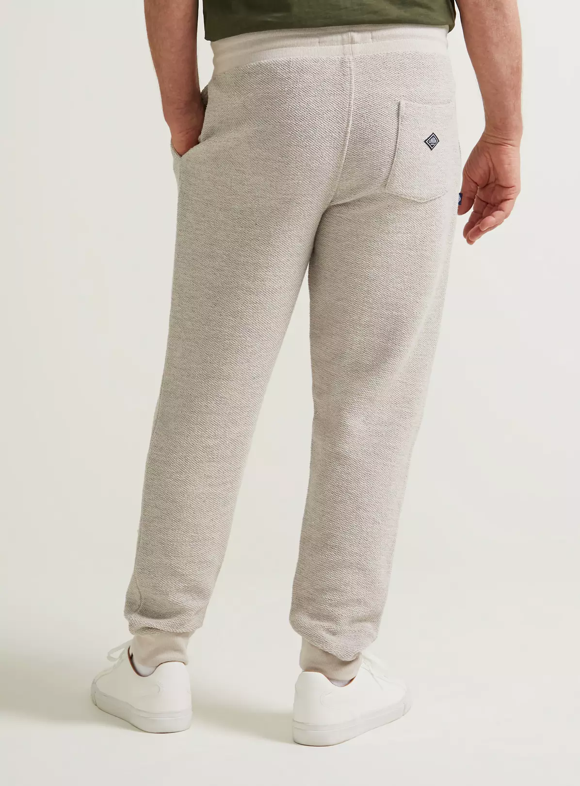 UNION WORKS Cream Textured JoggersXXL 1 UNION WORKS Cream Textured JoggersXXL
