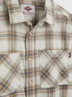 UNION WORKS Cream Check Shirt XL 10 UNION WORKS Cream Check Shirt XL -UMBO Clothing Shop tuc143689888 Cream R Z006A