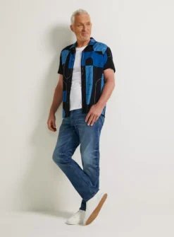 UNION WORKS Mid Wash Denim Straight Leg Jeans 40S