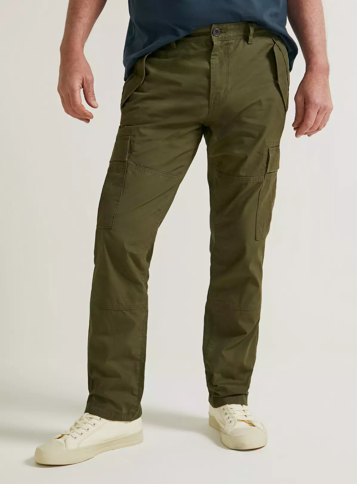 UNION WORKS Khaki Cargo Trousers40S 5 UNION WORKS Khaki Cargo Trousers40S - Image 5