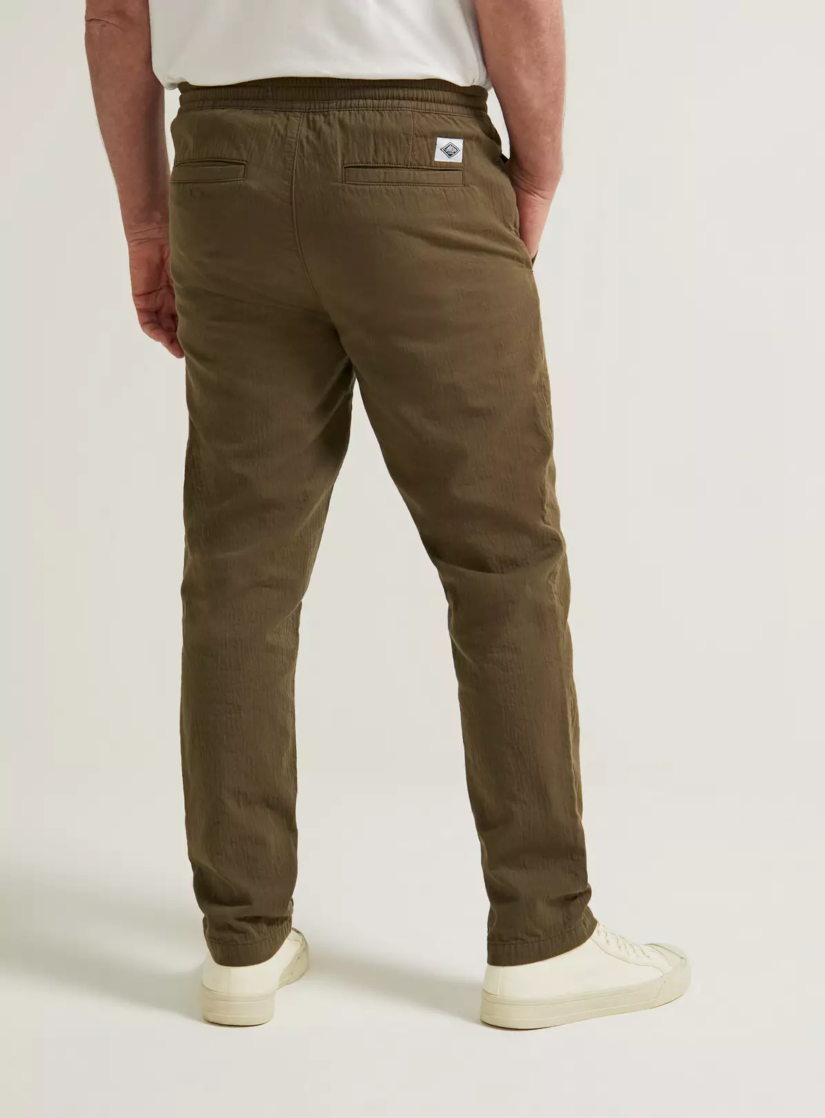 UNION WORKS Khaki Crepe Trousers34L 5 UNION WORKS Khaki Crepe Trousers34L - Image 5