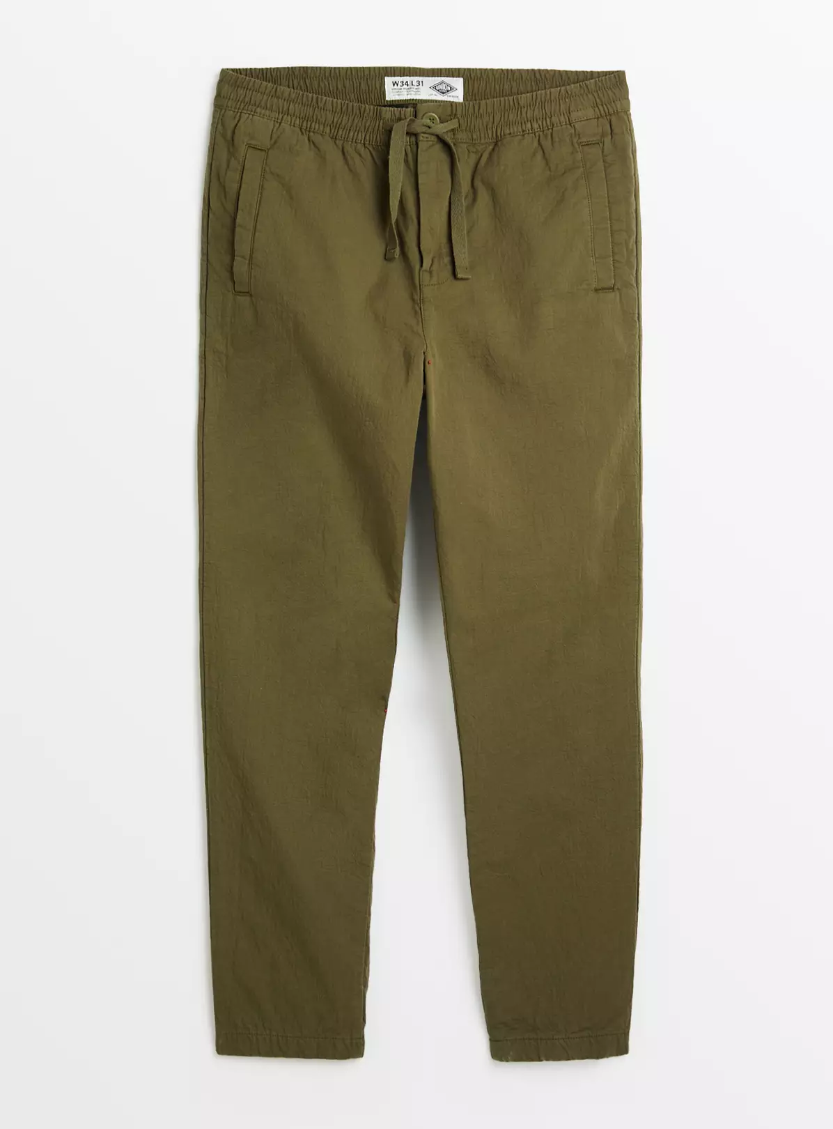 UNION WORKS Khaki Crepe Trousers34L 4 UNION WORKS Khaki Crepe Trousers34L - Image 4