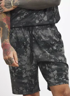 JACAMO Black Active Print Training Short 46/48 -UMBO Clothing Shop tuc143784025 Black R Z003A