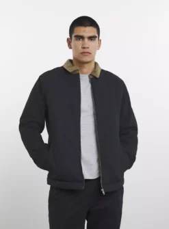 JACAMO Black Zip Up Worker Jacket 4XL