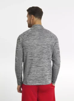 JACAMO Grey Active 1/2 Zip Grid Fleece Track Top 3XL -UMBO Clothing Shop tuc143793212 Grey R Z002A