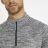 JACAMO Grey Active 1/2 Zip Grid Fleece Track Top 3XL