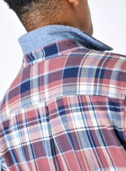 BURGS Grove Check Overshirt XL 8 BURGS Grove Check Overshirt XL -UMBO Clothing Shop tuc143810764 Orange R Z003A