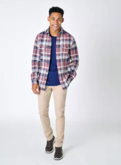 BURGS Grove Check Overshirt XL 9 BURGS Grove Check Overshirt XL -UMBO Clothing Shop tuc143810764 Orange R Z004A