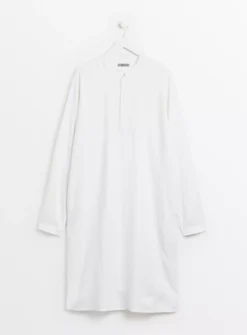 White Embroidered Linen Blend Kurta XXXXL 8 White Embroidered Linen Blend Kurta XXXXL -UMBO Clothing Shop tuc143837529 White R Z003A