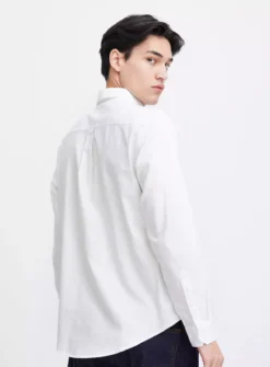 CASUAL FRIDAY White Cotton Long Sleeve Shirt XXL -UMBO Clothing Shop tuc143953221 White R Z002A