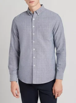 FARAH Drayton Long Sleeve Shirt Navy L -UMBO Clothing Shop tuc144006487 Navy R Z003A