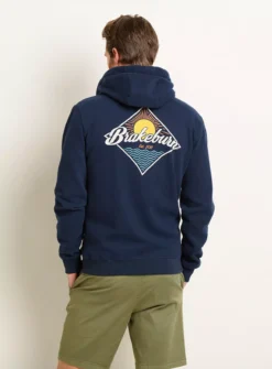 BRAKEBURN Graphic Zip Through XXL -UMBO Clothing Shop tuc144060117 Navy R Z002A