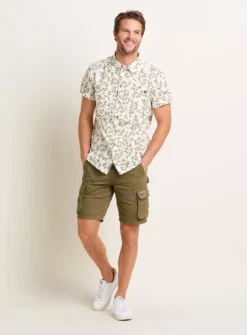 BRAKEBURN Bamboo Leaf Shirt XL -UMBO Clothing Shop tuc144100131 Cream R Z004A