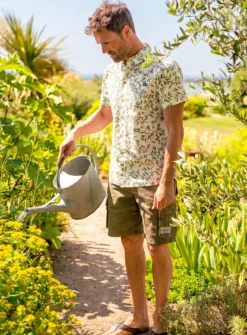 BRAKEBURN Bamboo Leaf Shirt XL -UMBO Clothing Shop tuc144100131 Cream R Z006A