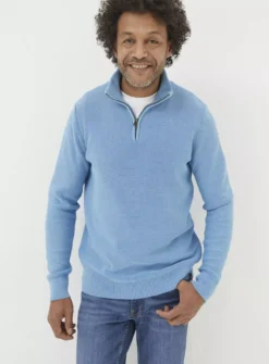 FATFACE Berwick Half Neck Jumper XS 7 FATFACE Berwick Half Neck Jumper XS -UMBO Clothing Shop tuc144133638 Blue R Z001A