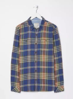 FATFACE Waddon Indigo Check Shirt XXXXL -UMBO Clothing Shop tuc144133857 Navy R Z005A