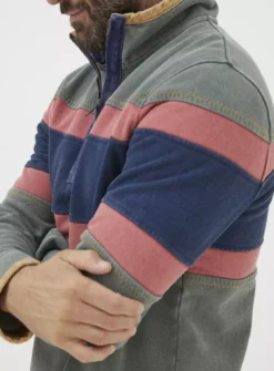 FATFACE Airlie Chest Stripe Sweatshirt S -UMBO Clothing Shop tuc144134075 Green R Z003A