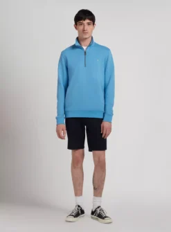 FARAH Aintree Long Sleeve 1/4 Zip Sweatshirt XXL -UMBO Clothing Shop tuc144206892 Blue R Z001A 1