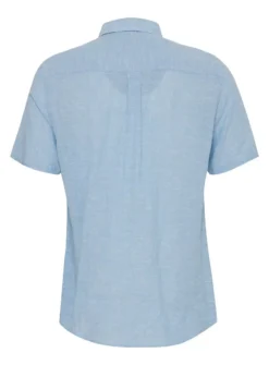 CASUAL FRIDAY Sky Linen Short Sleeve Shirt XL -UMBO Clothing Shop tuc144228573 Blue R Z002A