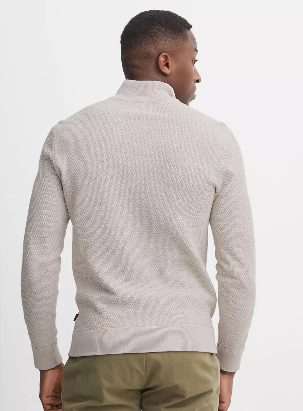 CASUAL FRIDAY Stone 3/4 Zip Knit XL 4 CASUAL FRIDAY Stone 3/4 Zip Knit XL - Image 4