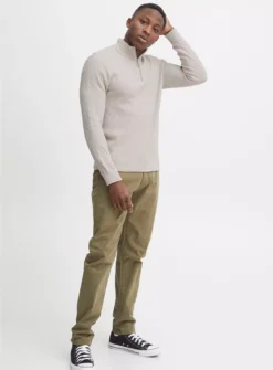 CASUAL FRIDAY Stone 3/4 Zip Knit XL 9 CASUAL FRIDAY Stone 3/4 Zip Knit XL -UMBO Clothing Shop tuc144228750 Stone R Z003A