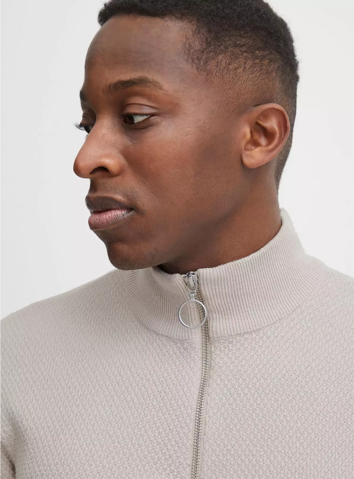 CASUAL FRIDAY Stone 3/4 Zip Knit XL 1 CASUAL FRIDAY Stone 3/4 Zip Knit XL